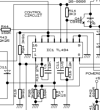 TL494 circuit the heart of the power supply